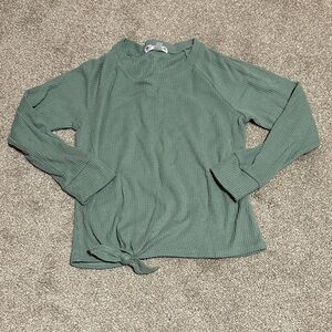 Love Glam Girl Ribbed Long Sleeve Top